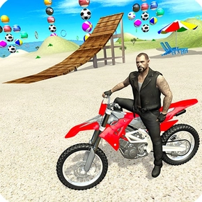 Perform Stunning Stunts in Motorbike Beach Fighter 3D on OnlineGames.World